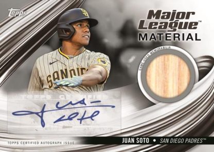 2023 Topps Series 1 Hobby Baseball - Major League Material Autograph Card, Juan Soto