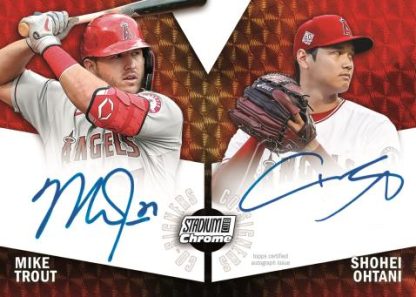 Co-Signers Chrome Autograph –SuperFractorParallel, Mike Trout & Shohei Ohtani