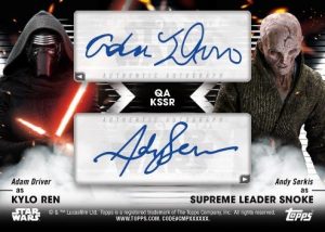 2023 Topps Star Wars Signature Series Box - Quad autograph Back