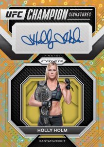2023 Panini Prizm Under Card UFC - CHAMPION SIGNATURES PRIZMS UNDER CARD GOLD, Holly Holm