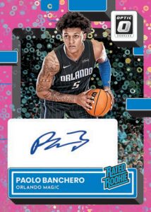 RATED ROOKIE SIGNATURES FAST BREAK PINK, Paolo Banchero