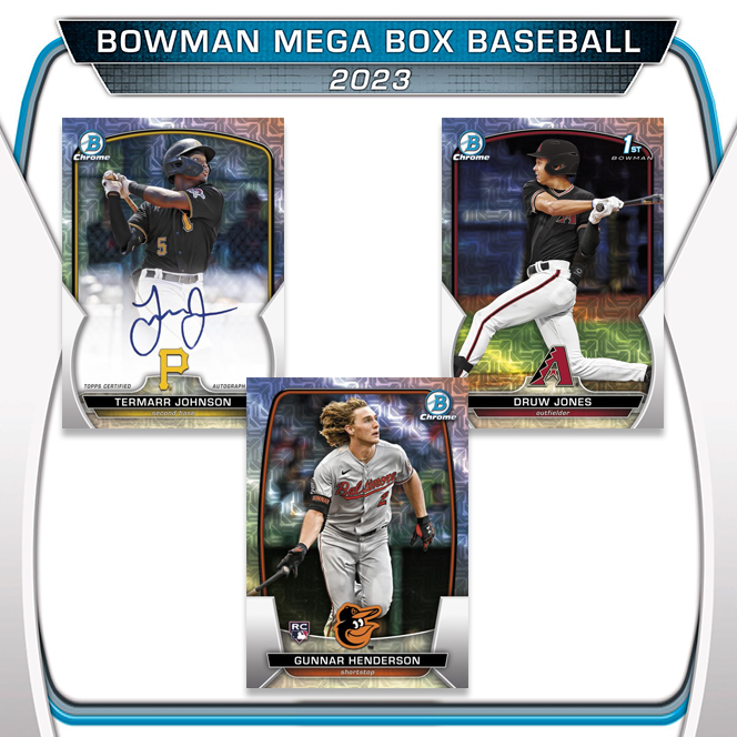 2023 Bowman Chrome Mega Box Baseball Checklist, Box Info