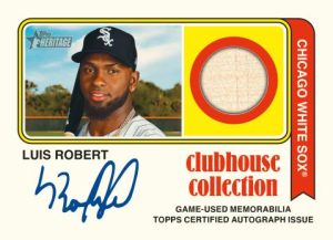 Clubhouse Collection Autograph Relic Card, Luis Rober