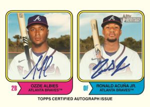 2023 Topps Heritage Baseball - Real One Dual Auto Card
