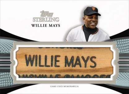Topps Sterling Bat Nameplate Card, Willie Mays