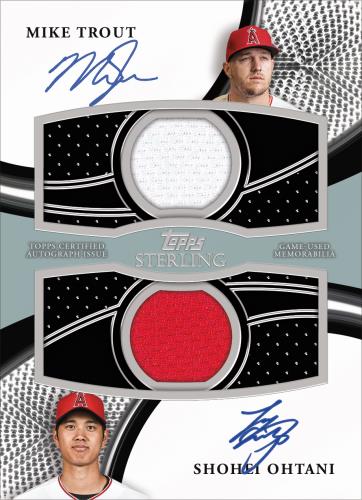 Topps Sterling Sets Dual Autographed Relic Card, Mike Trout & Shohei Ohtani