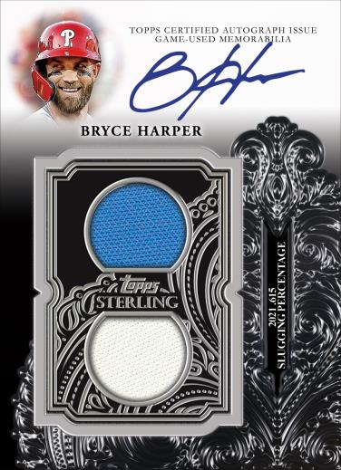 Topps Sterling Swings Autographed Relic Card, Bryce Harper