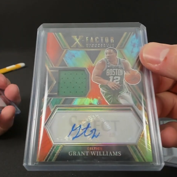 Grant Williams X Factor Memorabilia Signatures