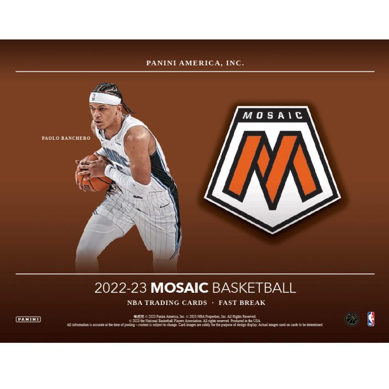 202223 Panini Mosaic Fast Break Basketball Checklist