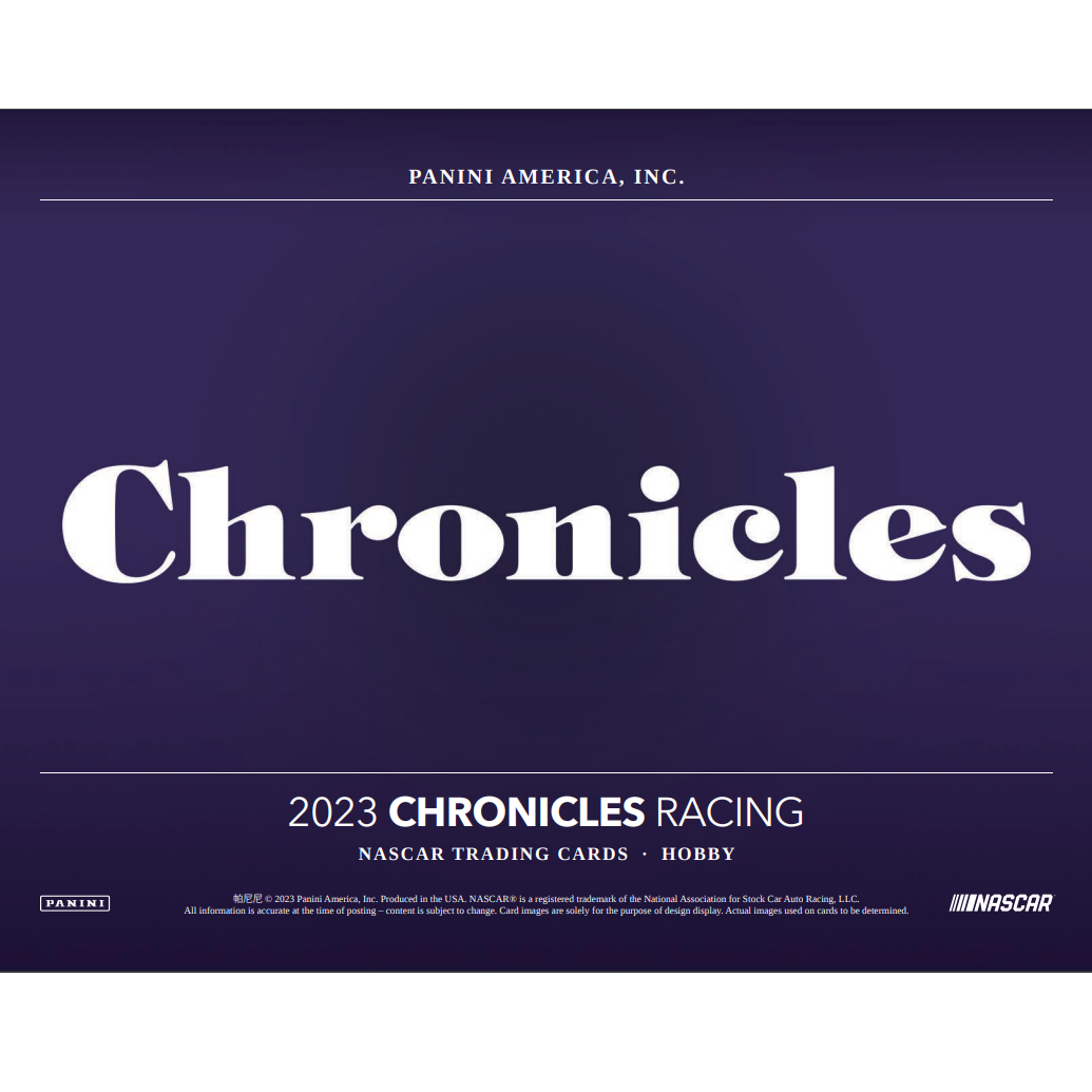 2023 Panini Chronicles Racing Checklist