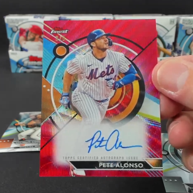 Pete Alonso - Finest Autograph Red