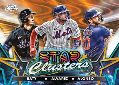 2023 Topps Cosmic Chrome Baseball - Star Clusters, Baty, Alvarez, Alonso