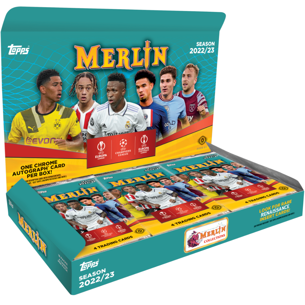 2022-23 Topps UEFA Club Competitions Merlin Chrome Soccer Checklist