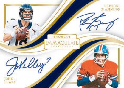 IMMACULATE DUAL AUTOGRAPHS, Manning & Elway