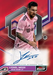 Base Card Autograph – Red Parallel, Lionel Messi