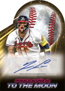 To the Moon! Die-Cut Autograph, Ronald Acuna Jr