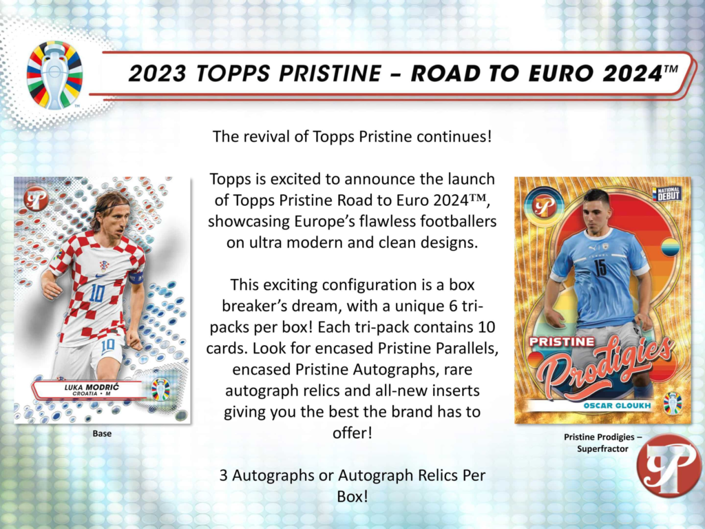 2023 Topps Pristine Road to Euro 2024 Soccer Checklist