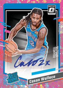 RATED ROOKIES SIGNATURES FAST BREAK PINK, Cason Wallace