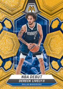 BASE NBA DEBUT MOSAIC GOLD GLITTER, Dereck Livley II