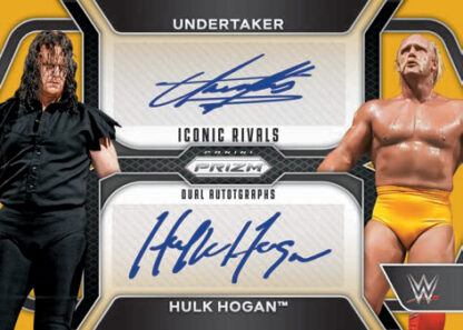 ICONIC RIVALS DUAL AUTOGRAPHS GOLD, Undertaker & Hulk Hogan