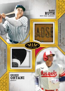 Dual Player Relics, Ohtani, Ruth