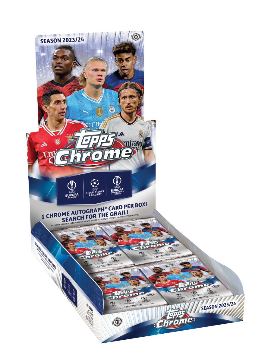 202324 Topps Chrome UEFA Club Competitions Soccer Hobby Box