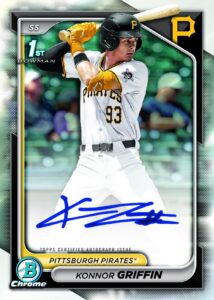 2024 Bowman Draft Baseball Konnor Griffin Prospect Autograph Card – 2024 Bowman Draft Baseball Hobby
