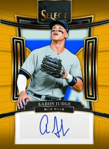 2024 Panini Select Baseball Signatures Gold Prizms Judge Card – 2024 Panini Select Baseball