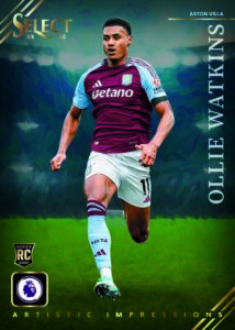 2024 25 Panini Select Premier League Trading Card Box Insert RC Ollie Watkins Card – 2024-25 Panini Select Premier League Soccer