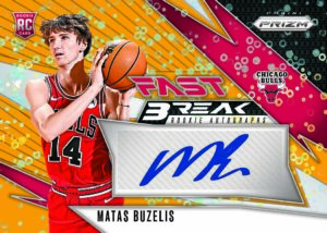 2024-25 Prizm Fast Break Basketball Matas Buzelis Rookie Card