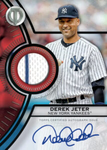 2025 Topps Tribute Baseball Autograph Relic Derek Jeter Card – 2025 Topps Tribute Baseball