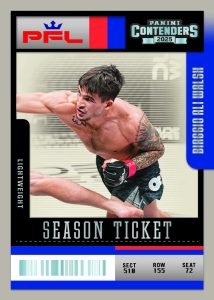 2025 Panini Contenders PFL Insert Season Ticket Card – 2025 Panini Contenders PFL