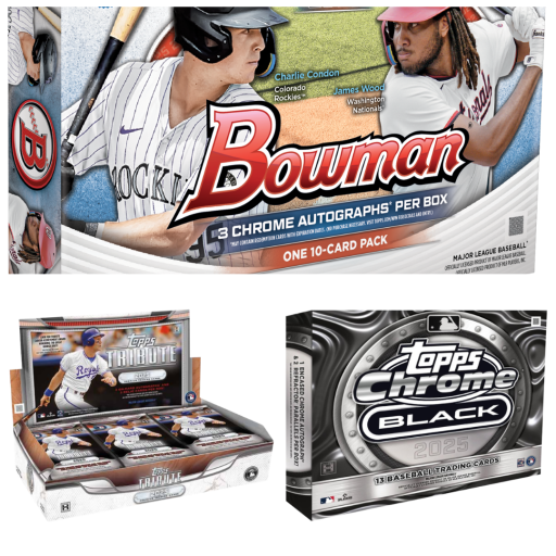 2025 Topps Bowman Draft Black Tribute Baseball Mixer #3 Random Teams