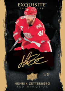 Henrik Zetterberg Exquisite Black Gold Auto Card – 2023-24 Upper Deck The Cup Hockey