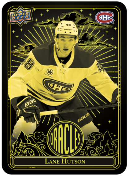 Lane Hutson Oracles Card – 2024-25 Upper Deck Extended Series Hockey