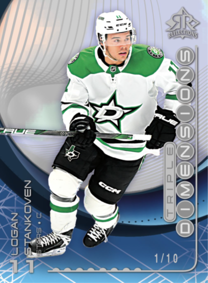 Logan Stankoven Triple Dimension Reflections Card – 2024-25 Upper Deck Extended Series Hockey