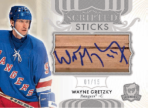 Wayne Gretzky Scripted Sticks Card – 2023-24 Upper Deck The Cup Hockey