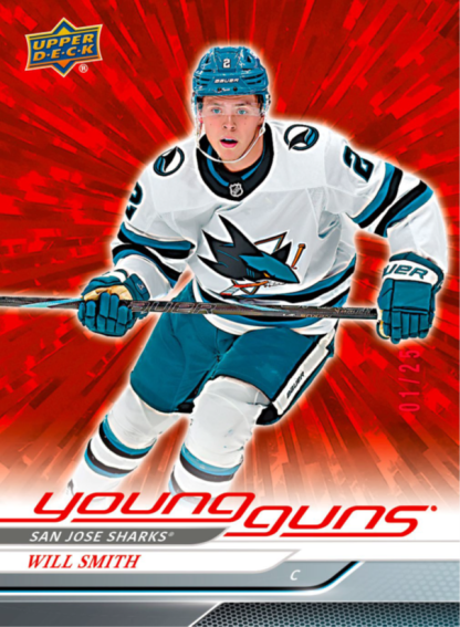 Will Smith Young Guns Red Outburst Card – 2024-25 Upper Deck Extended Series Hockey