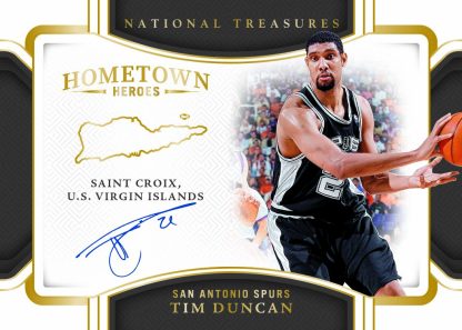 2024 25 National Treasures Basketball Autograph Hometown Heroes Tim Duncan Card – 2024-25 National Treasures Basketball