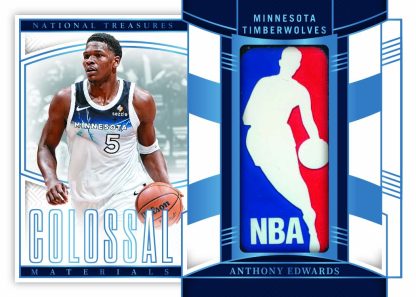2024 25 National Treasures Basketball Relic Logoman Anthony Edwards Card – 2024-25 National Treasures Basketball