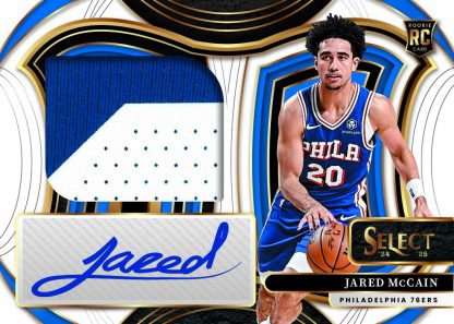 2024 25 Panini Select Basketball Autograph Relic Jared McCain Card – 2024-25 Panini Select Basketball