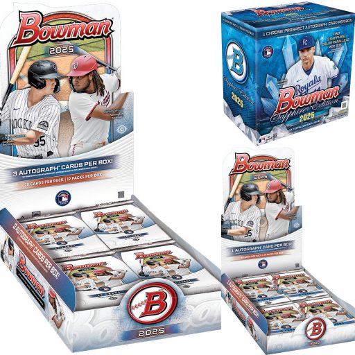 Baseball Mixers20 Card – 2025 Bowman Jumbo Hobby Sapphire 3 Box Baseball Mixer #1 Random Teams
