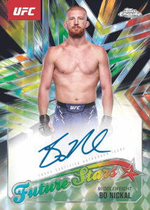 Bo Nickal Future Stars Autograph Black Geometric Card – 2025 Topps Chrome UFC