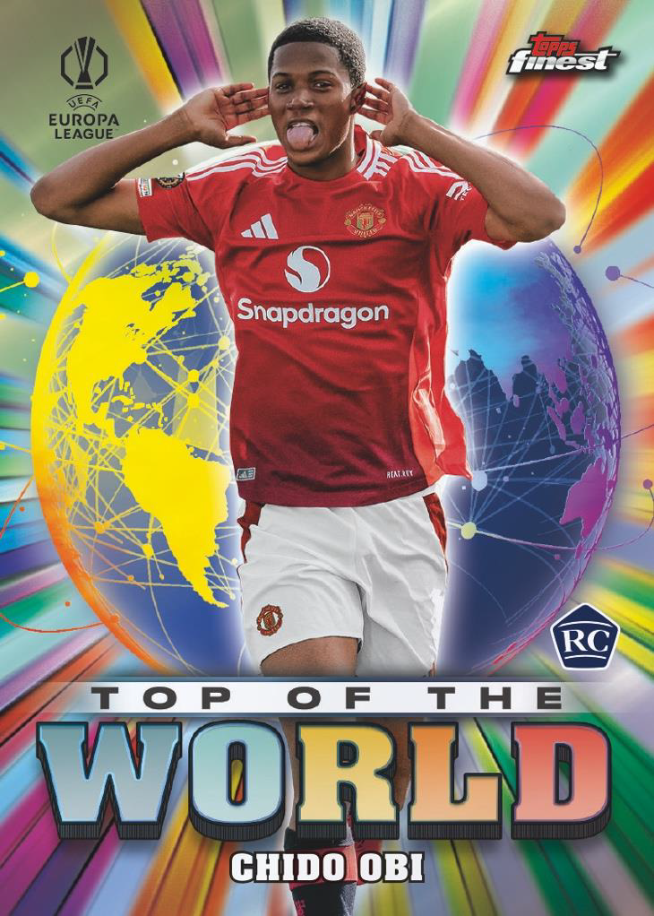 Chido Obi Top of the World Card – 2024-25 Topps Finest UEFA Club Competitions Soccer