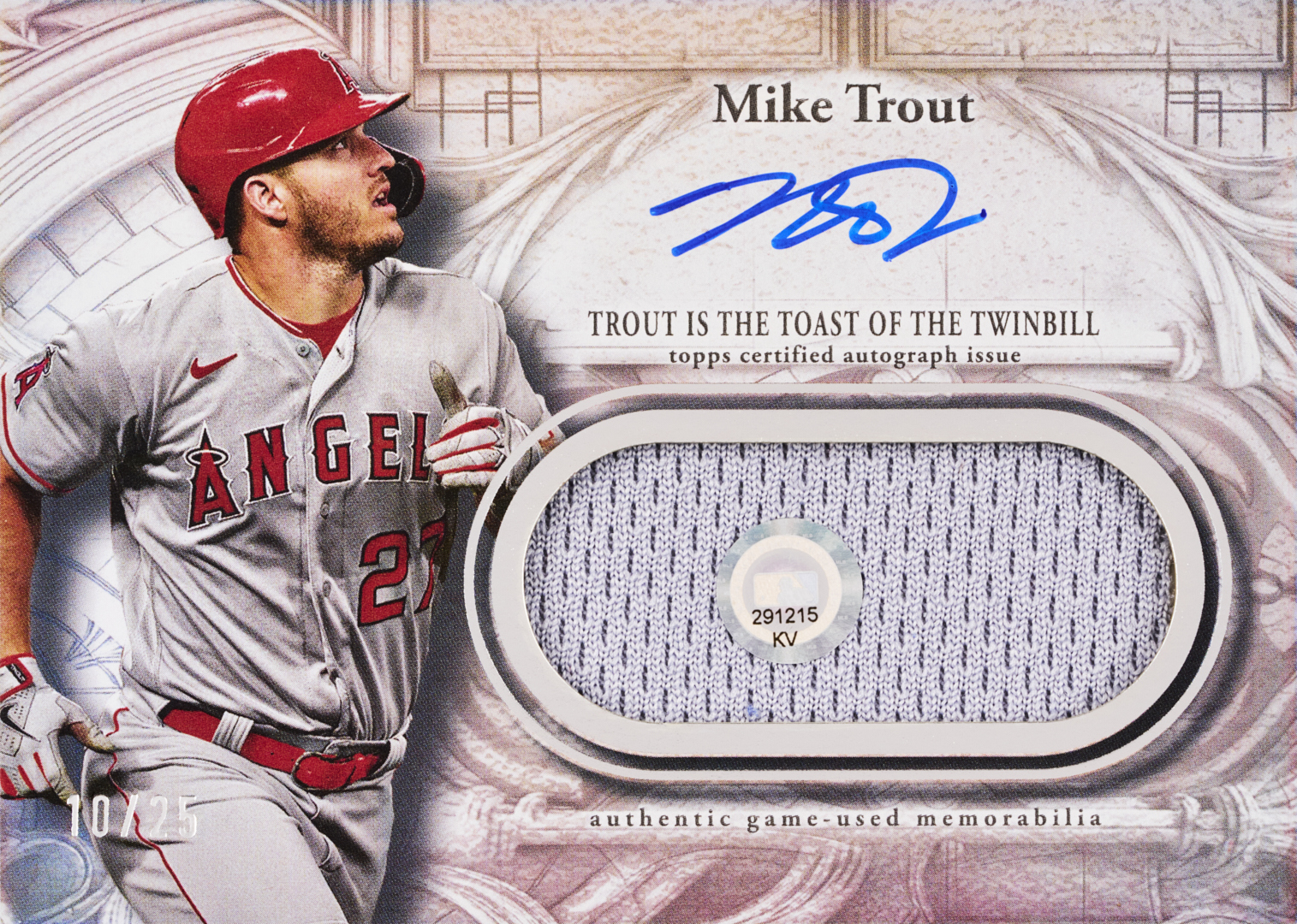 Mike Trout Sterling Moments Autograph Card – 2025 Topps Sterling Baseball