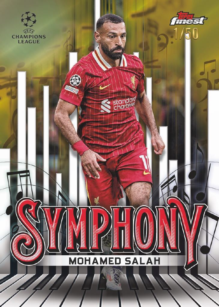 Mohamed Salah Symphony Gold Card – 2024-25 Topps Finest UEFA Club Competitions Soccer