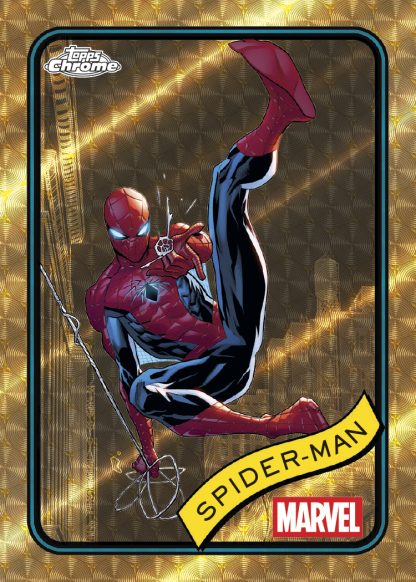 Spiderman Superfractor Card – 2025 Topps Marvel Comics Chrome