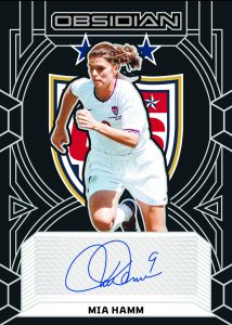 2024 25 Panini Obsidian Soccer Autograph Mia Hamm Card – 2024-25 Panini Obsidian Soccer