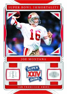 2024 Panini National Treasures NFL Trading Card Box Superbowl Immortality Joe Montana Card – 2024 Panini National Treasures NFL Trading Card Box