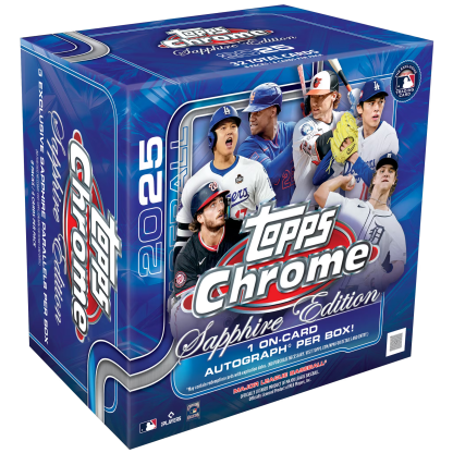 2025 Topps Chrome Sapphire Edition Baseball Box Card –